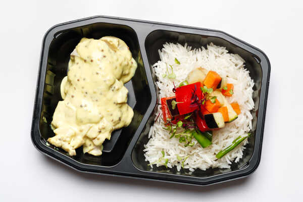 Honey Mustard Chicken with Extra Fresh Veg (350g)