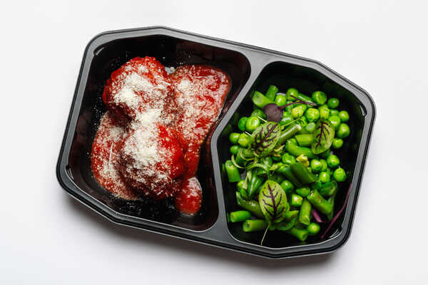 Italian Beef Meatballs with Basmati Rice & Fresh Veg (350g)
