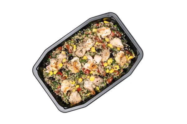 Mexican Quinoa & Bean Salad With A Pollo Asado Flavoured Grilled Chicken - 350g 14PK