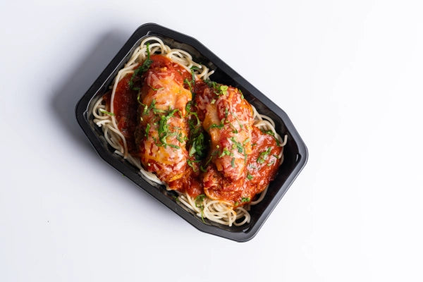 Chicken Parmi with Spaghetti Napoli 10PK - 450g