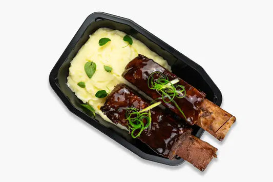 Beef Rib With Honey Soy Bbq & White Potato Mash - 450g 14PK